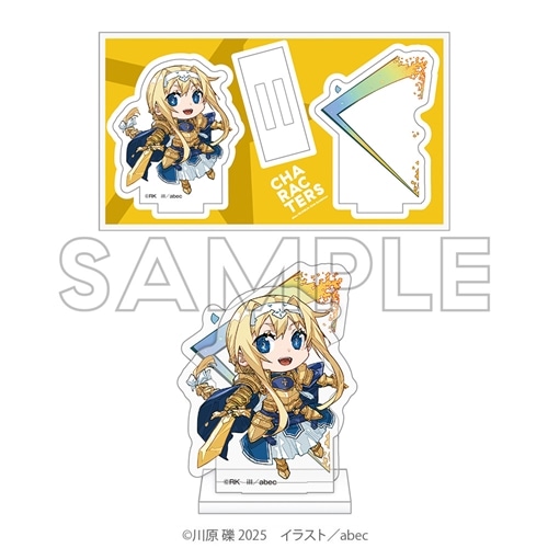 ソードアート・オンライン 限定アクリルスタンド abec箔押しサイン入り 限定 ソードアート・オンライン SAO アリス アクリルスタンド abec