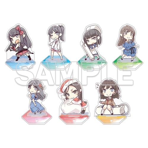 青ブタ　ポップアップショップ　アクリルマスコット　全種 電撃文庫「『青春ブタ野郎』シリーズ」大学生編ちびキャラ