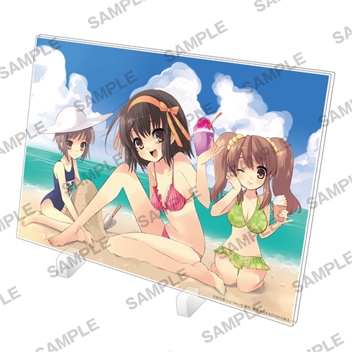 涼宮ハルヒ』シリーズ アクリルパネル ハルヒ＆みくる＆長門: グッズ