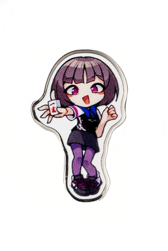サクラナイツ ピンバッジ 岡田紗佳 【イラスト：ふんぼ】: その他