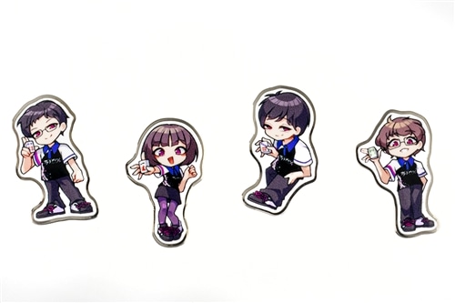 サクラナイツ ピンバッジ 4種コンプリートセット【イラスト：ふんぼ