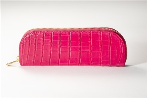 藤本さきこ クロコダイルペンケース【ローズピンク×ピンク】: グッズ