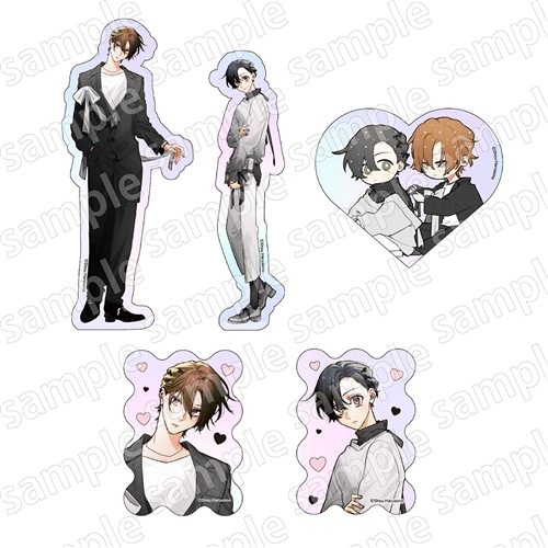 オーロラステッカーセット 佐々木と宮野 BLACK&PINK ver.: グッズ