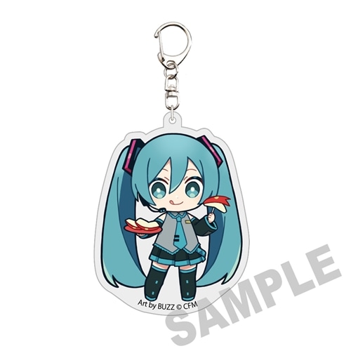 初音ミク×弘前りんご」 ダイカットアクリルキーホルダー 初音ミク