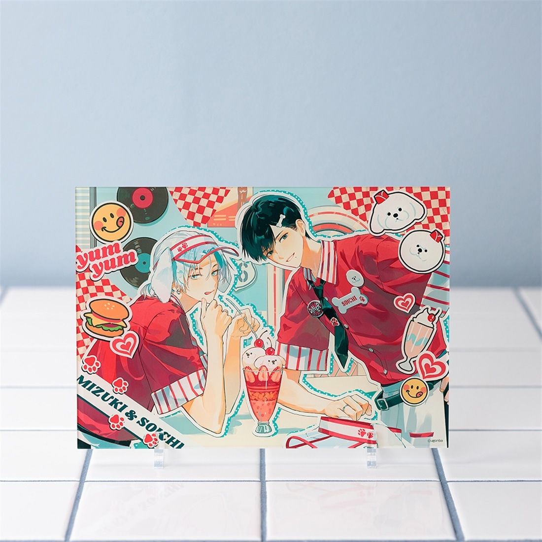 泉月と聡一「Puppy's DINER」アクリルパネル Aタイプ: その他グッズ