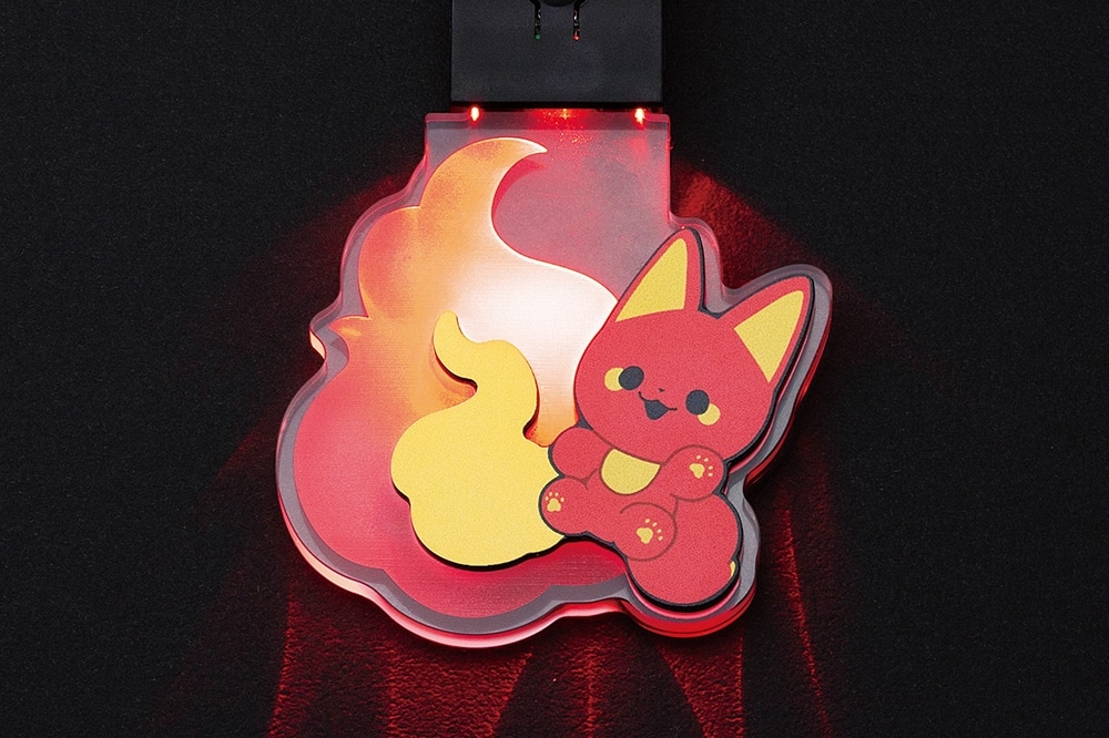 かみさまキツネとサラリーマン』LED狐火キーホルダーシリーズ ベニ