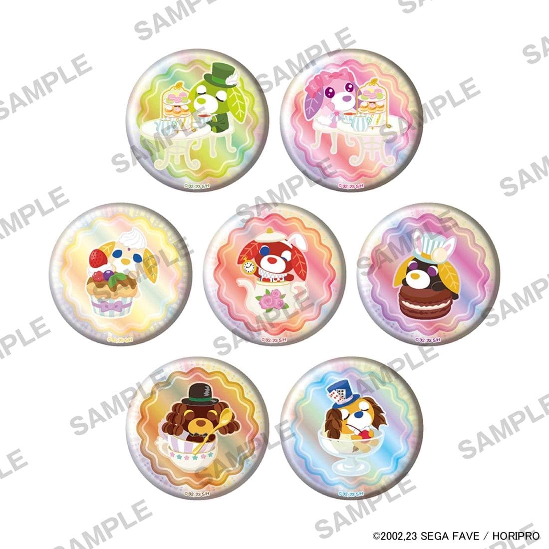 お茶犬 キラキラ缶バッジ Pack(Pack): グッズ・文具 | カドスト