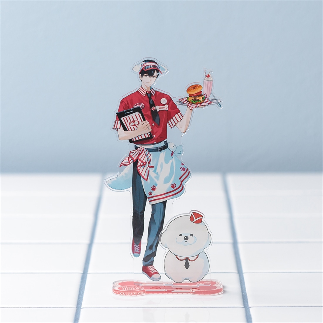 泉月と聡一「Puppy's DINER」 アクリルスタンド 聡一ver.: グッズ