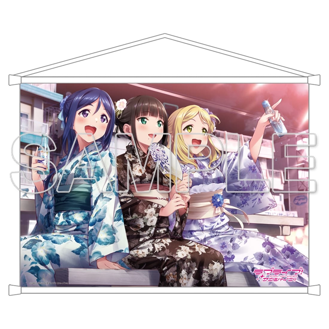 Aqours 果南＆鞠莉[5] B2タペストリー ラブライブ!サンシャイン!! : KADOKAWA 『ラブライブ！サンシャイン!!』B2タペストリー Aqours 果南＆ダイヤ 約51.5×72.8cm  レアスエード製 : 伊能津氏: おもちゃ