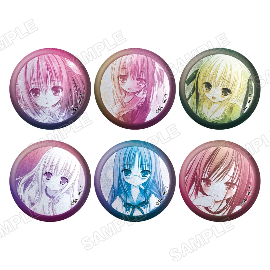 ロウきゅーぶ！』トレーディングメタリック缶バッジ: グッズ・文具