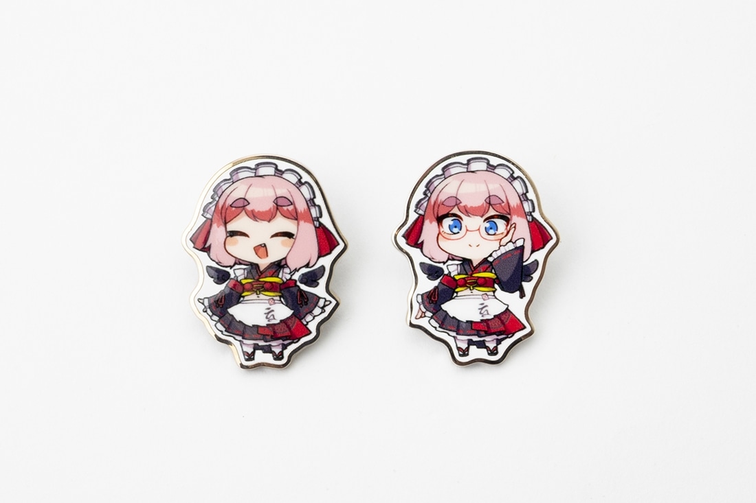 【新品・未使用】ウルティマオンライン ピンバッジ 重版出来記念】千羽黒乃 ピンバッジ2種セット: その他グッズ