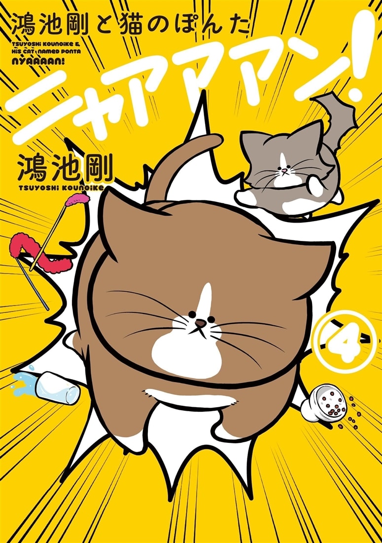 鴻池剛と猫のぽんた ニャアアアン! 4』カドスト限定グッズ付きセット