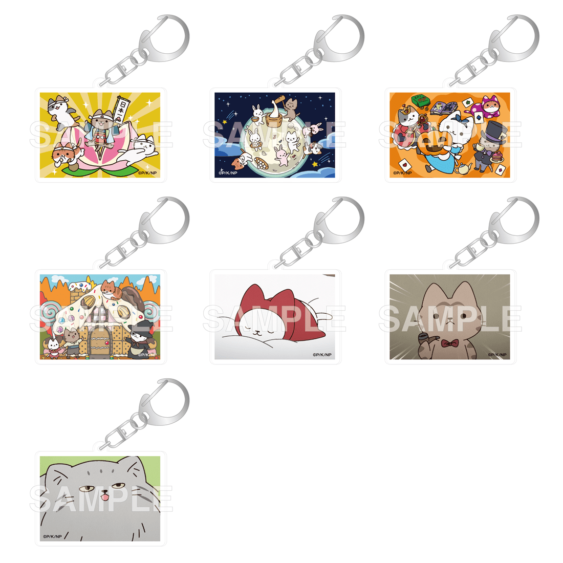 うごく！ねこむかしばなし」トレーディングアクリルキーホルダー BOX