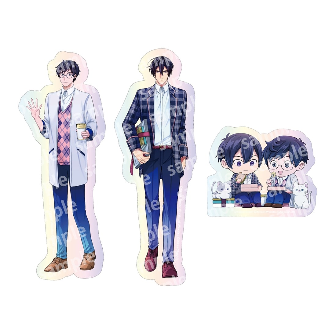 「即日発送」hiro  30周年記念オリジナルパートナー特別イラストカード オーロラステッカーセット PINK/NAVY TRAD. CLUB ver. 異世界の沙汰は