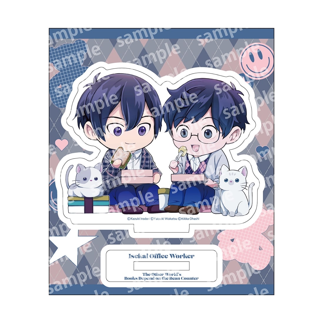 異世界の沙汰は社畜次第　描き下ろし　アクリルスタンド　セット アクリルスタンド デフォルメ PINK/NAVY TRAD. CLUB ver. 異世界の沙汰