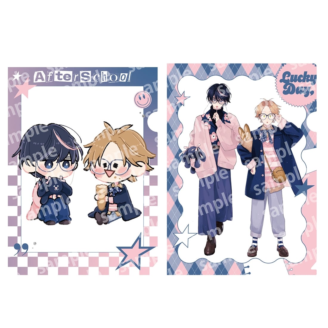 クリアファイルセット PINK/NAVY TRAD. CLUB ver. 君には届かない
