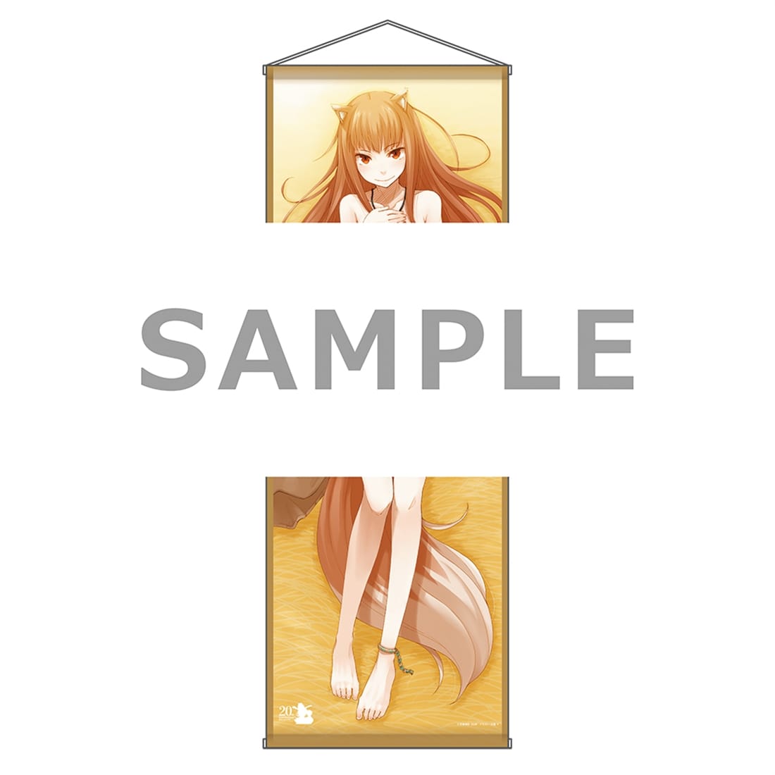 狼と香辛料』原作20周年記念 BIGタペストリー 抱き枕Bver.: グッズ