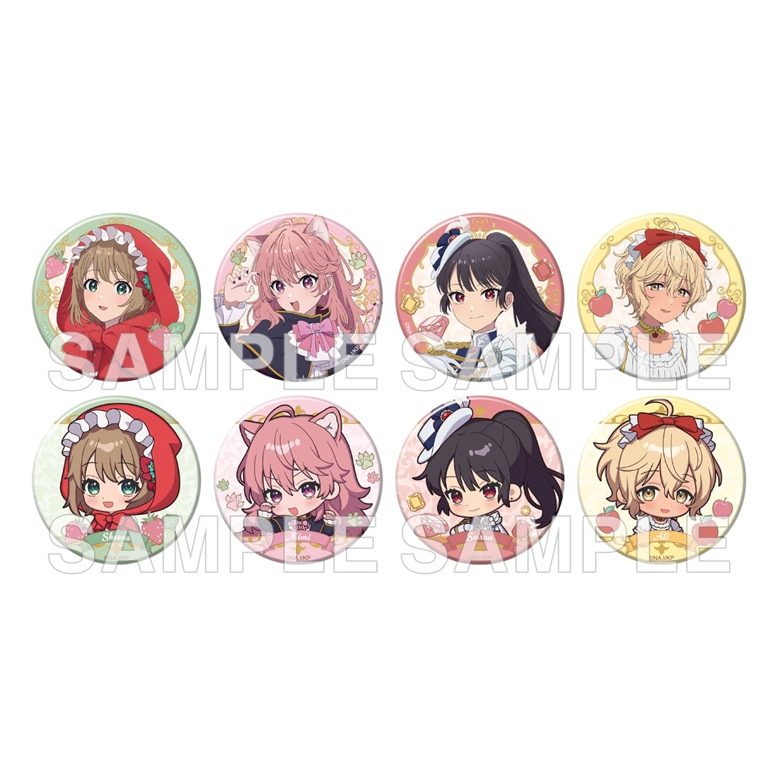 B-SIDE LABEL　「戦う童話シリーズ」　「赤ずきん」缶バッジ　当時物 きみが死ぬまで恋をしたい トレーディング缶バッジ 童話ver. BOX