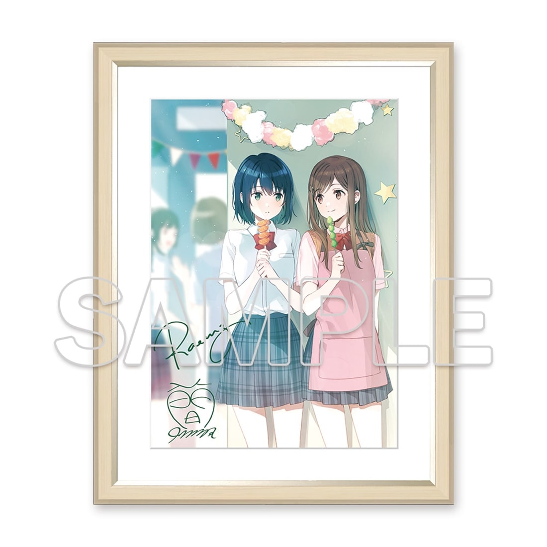 安達としまむら』キャラファイングラフ 著者＆イラストレーター複製
