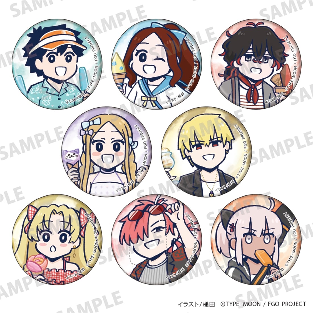 Fate/Grand Order 藤丸立香はわからない」トレーディング缶バッジ pack