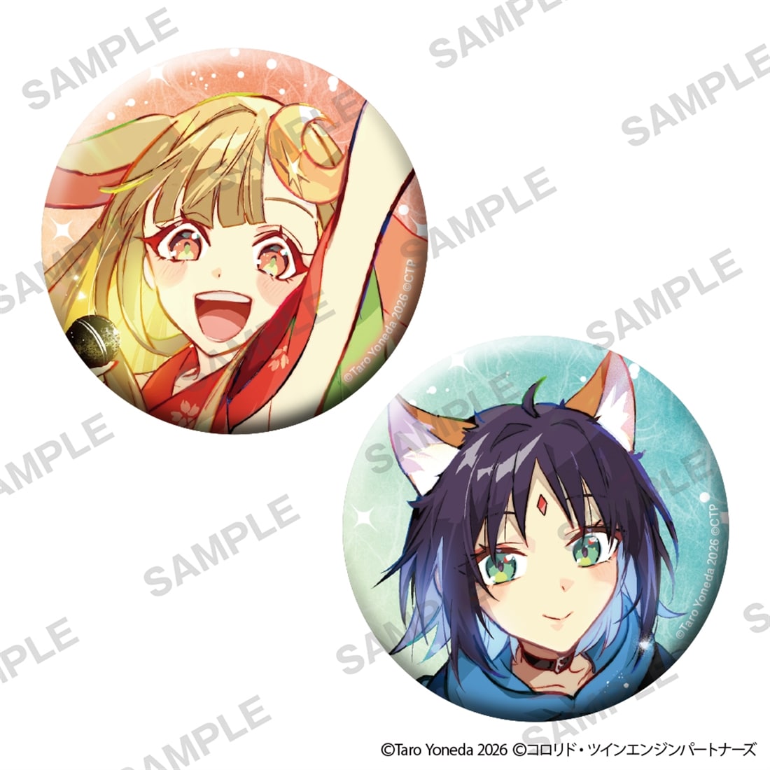 超かぐや姫！』缶バッジ2個セット かぐや＆酒寄彩葉: グッズ・文具