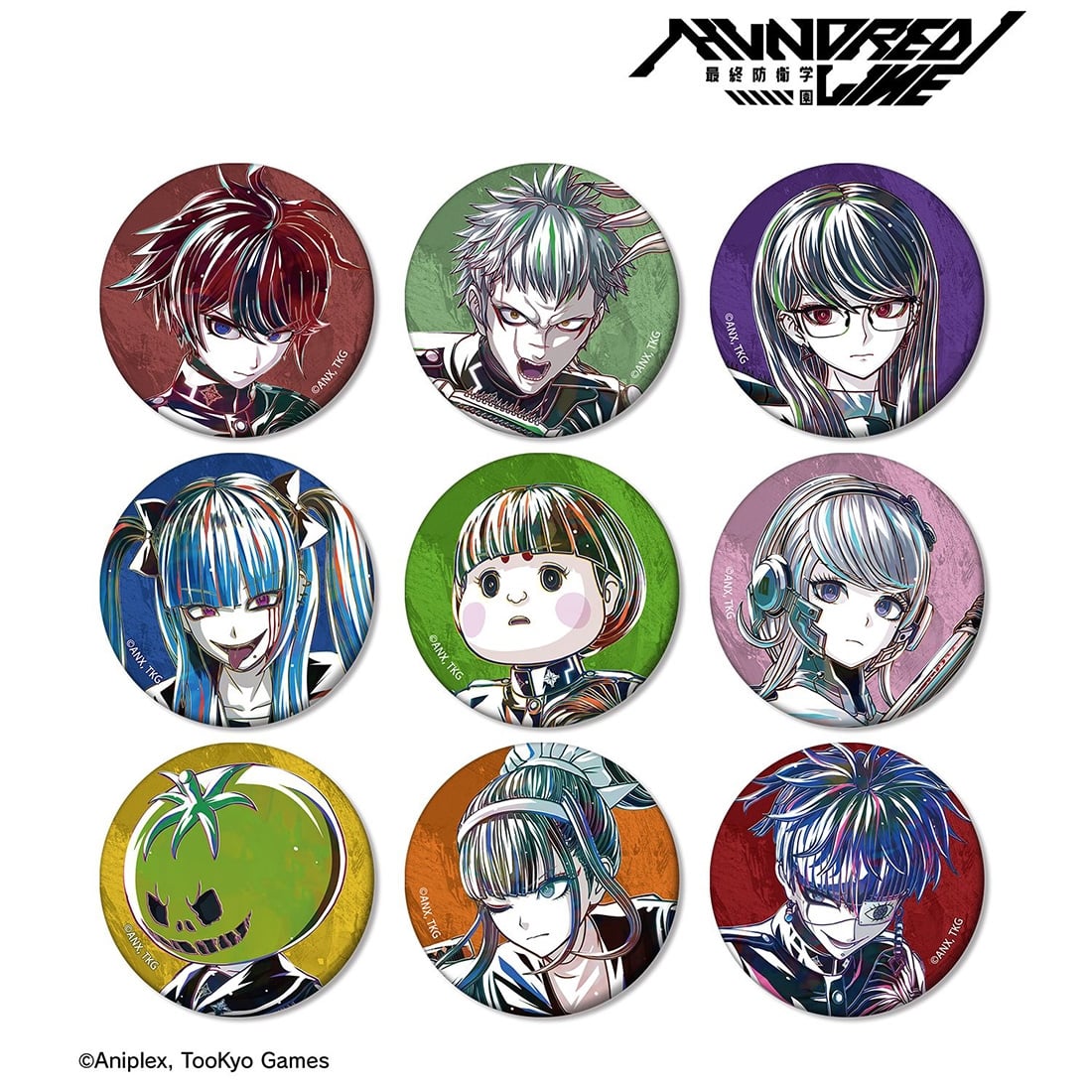 HUNDRED LINE -最終防衛学園- トレーディング Ani-Art マット缶バッジ