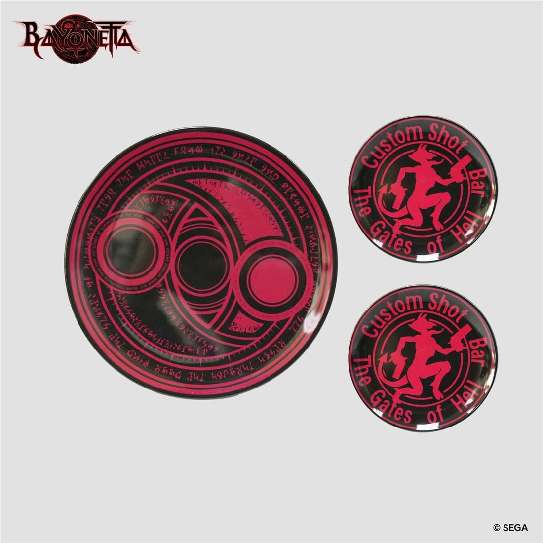 ベヨネッタ The Gates of Hell＆魔法陣 絵皿セット: グッズ・文具