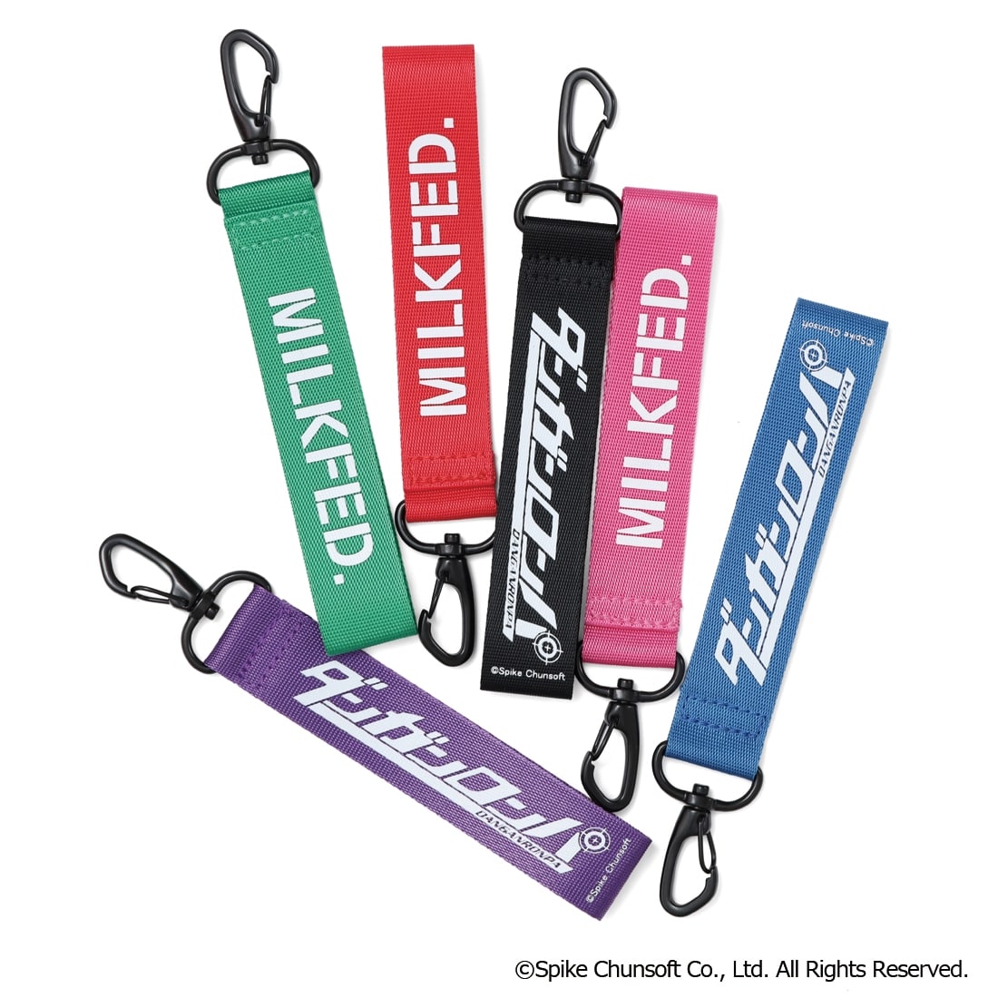 MILKFED. X DANGANRONPA LOGO TAPE KEYCHARM【BLACK】(BLACK): グッズ