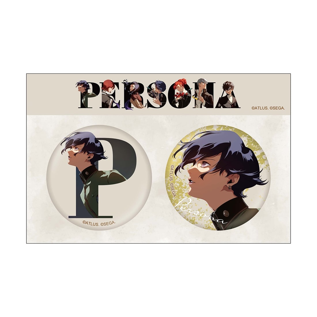 P30th 30周年記念イラストC 主人公缶バッジセット（P1）(P1): グッズ