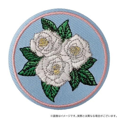 映画『マッチング TRUE LOVE』白薔薇刺繍ブローチ: ファッション