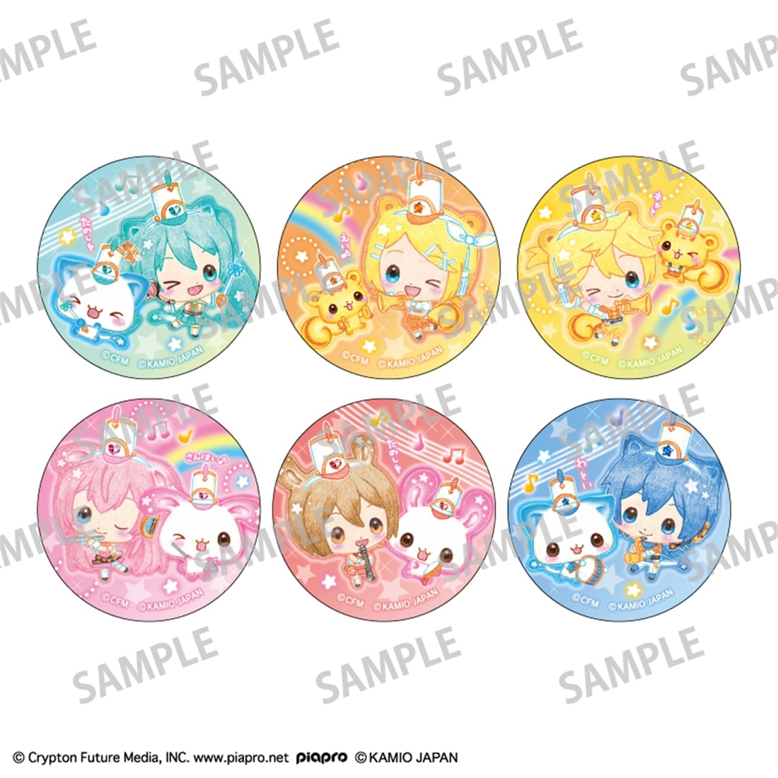 初音ミク×Happy March トレーディング缶バッジ 【1BOX】: グッズ・文具