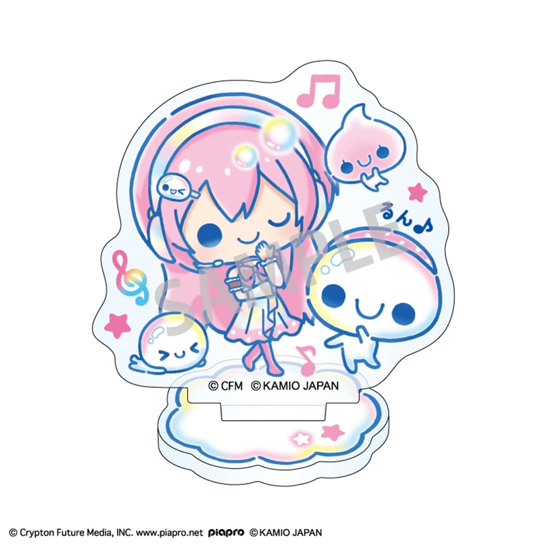 初音ミク×ぷくぷくあわわちゃん ミニアクリルスタンド 巡音ルカ