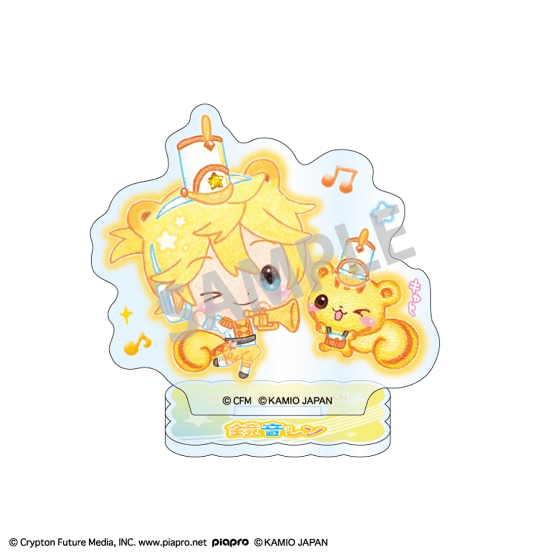 初音ミク×Happy March ミニアクリルスタンド 鏡音レン: グッズ・文具