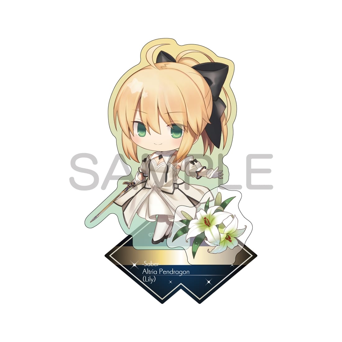 Fate FGO ぷちサバ缶バッジ アルトリア リリィ Fate/Grand Order きゃらとりあ アクリルスタンド セイバー/アルトリア