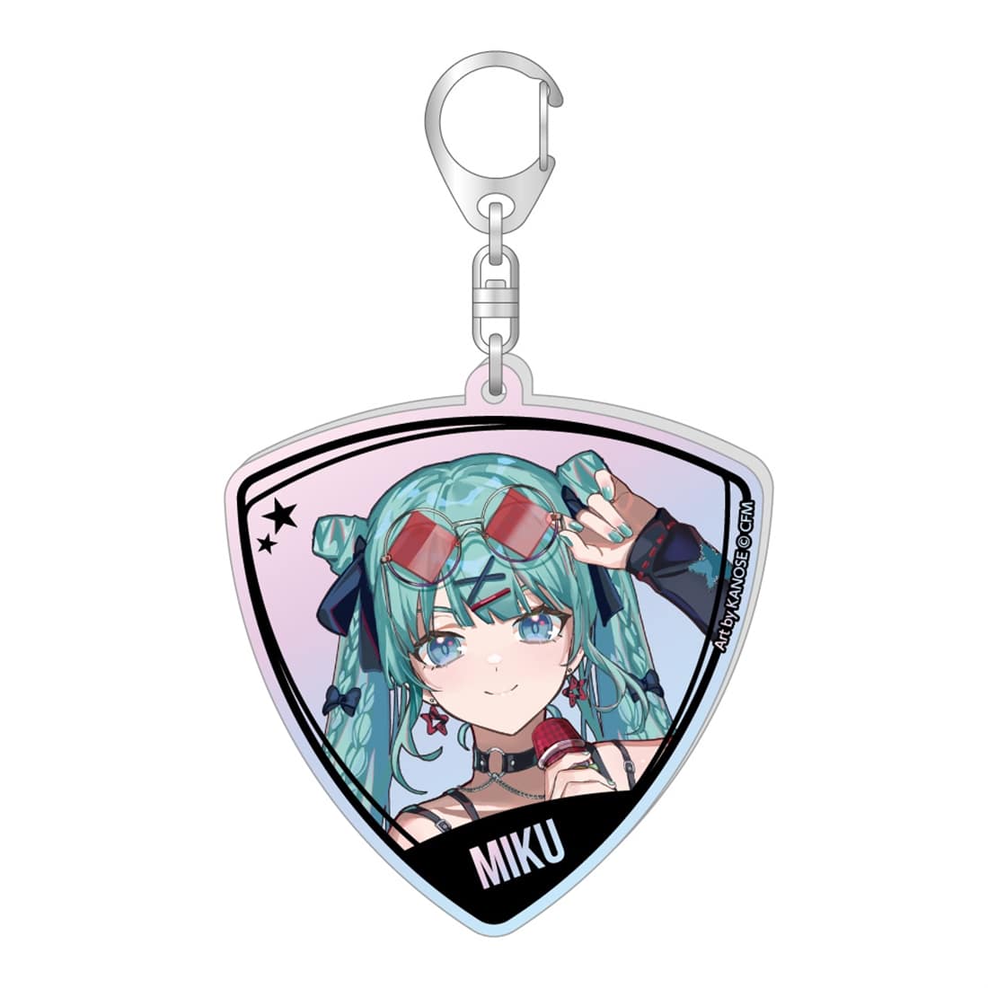 初音ミク ピック型オーロラアクリルキーホルダー バンドver. 初音ミク