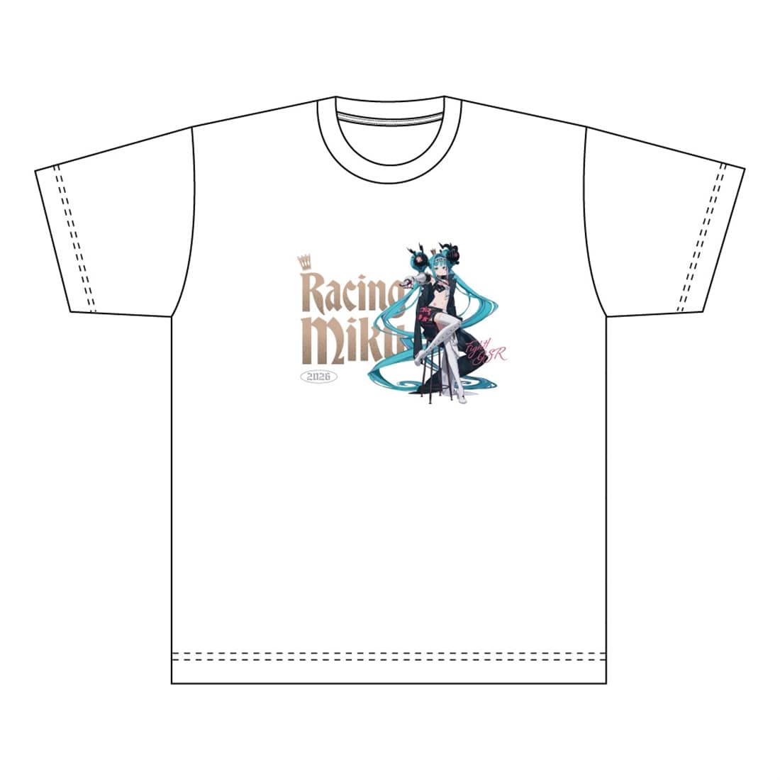 C108 Key ラストリグレット コラボTシャツ Lサイズ 新品未開封 レーシングミク 2026 Ver. -Good Smile Company 25th Anniversary- T