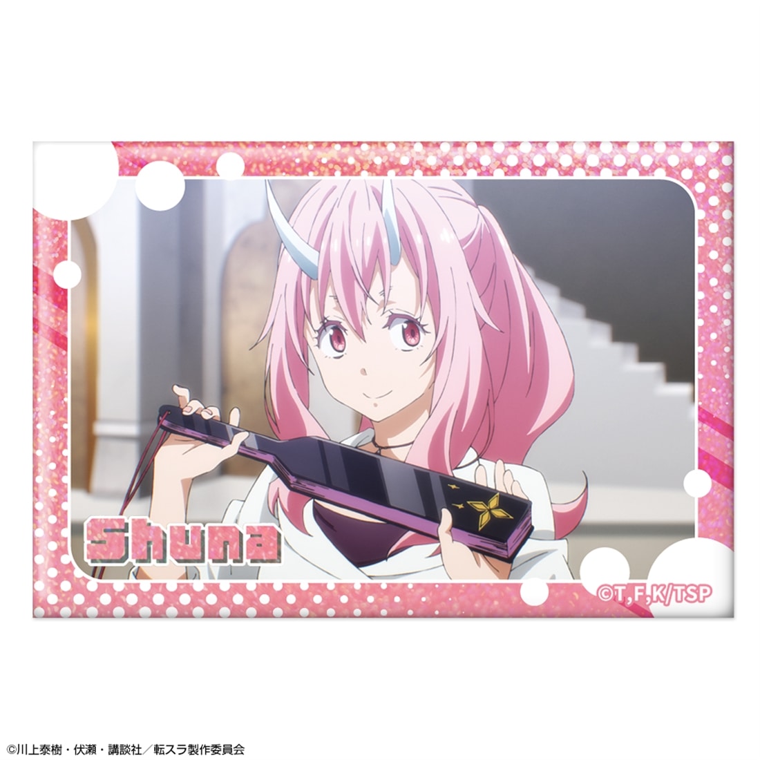 転スラ TSUTAYA 缶バッジ シュナ 転生したらスライムだった件 ホログラム缶バッジ Ver.3 デザイン14