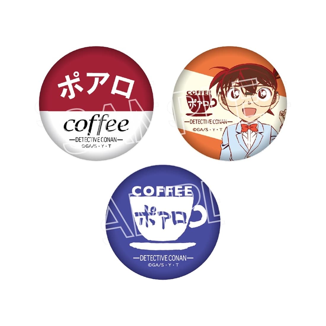 名探偵コナン 喫茶ポアロシリーズ ミニ缶バッジセット vol.2 江戸川