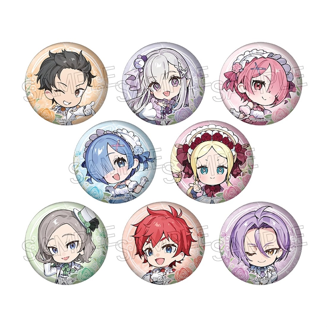 Re:ゼロから始める異世界生活 -Royal Rose- 缶バッジ 【1BOX】: グッズ