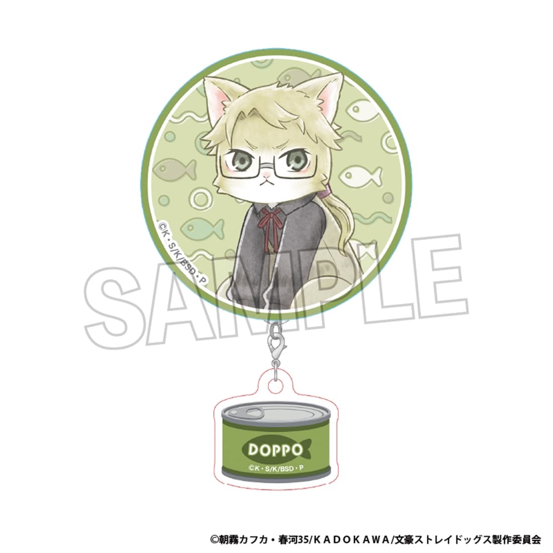 文豪ストレイドッグス 文豪ストレイキャッツ チャームつき缶バッジ 国