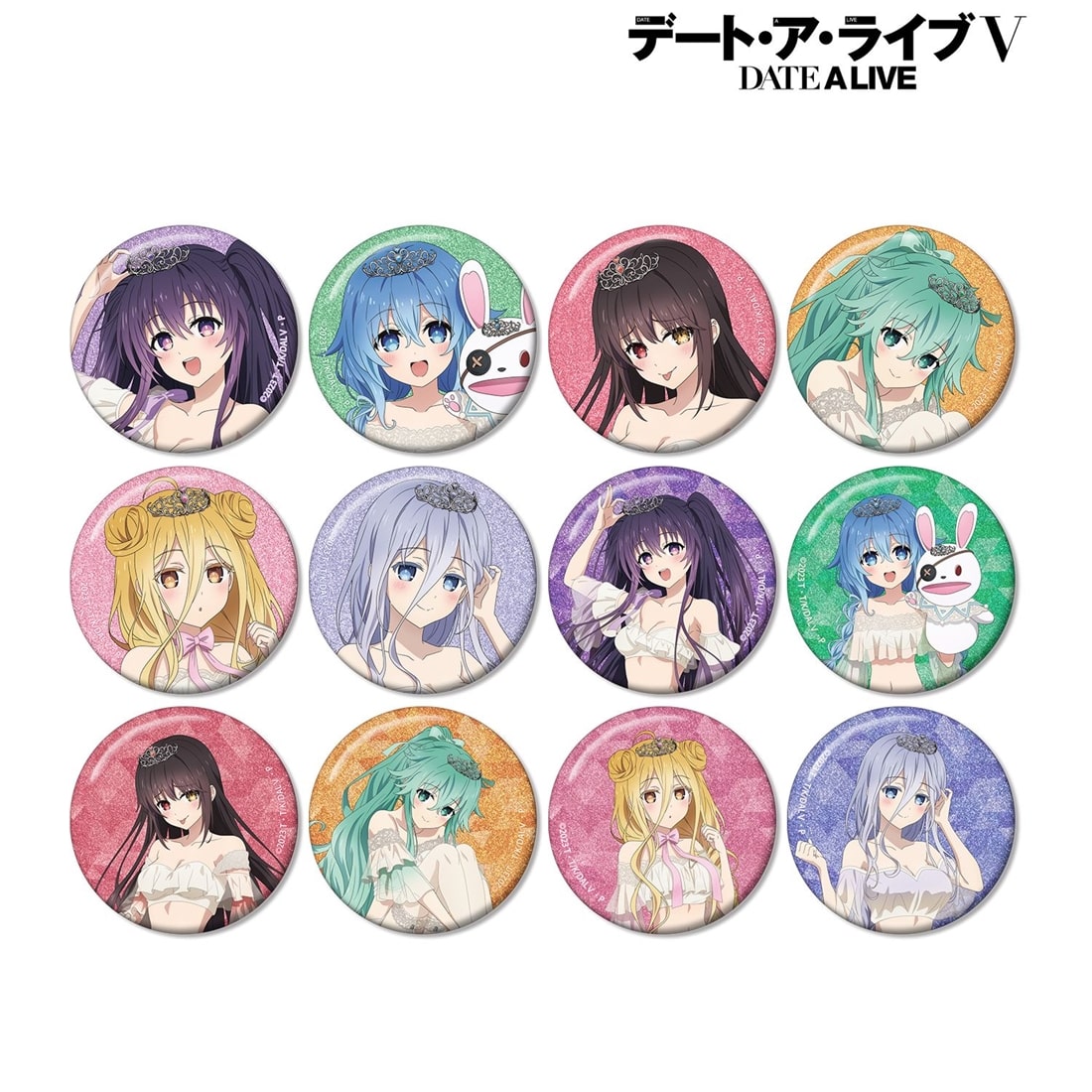 【限定・未開封】デート・ア・ライブ V プリンセス玉座ver. 缶バッジBOX デート・ア・ライブV 描き下ろし プリンセス玉座ver. トレーディング