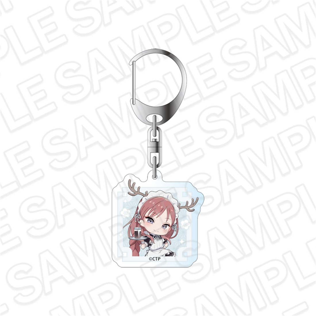 超かぐや姫！ アクリルキーホルダー 綾紬芦花 カフェ ver.: グッズ