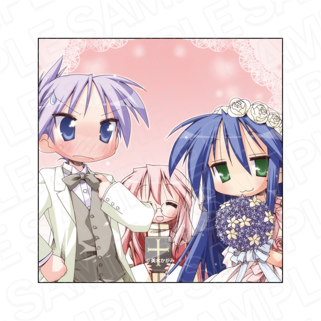 らき☆すた マイクロファイバー こなた＆かがみ＆みゆき: グッズ・文具