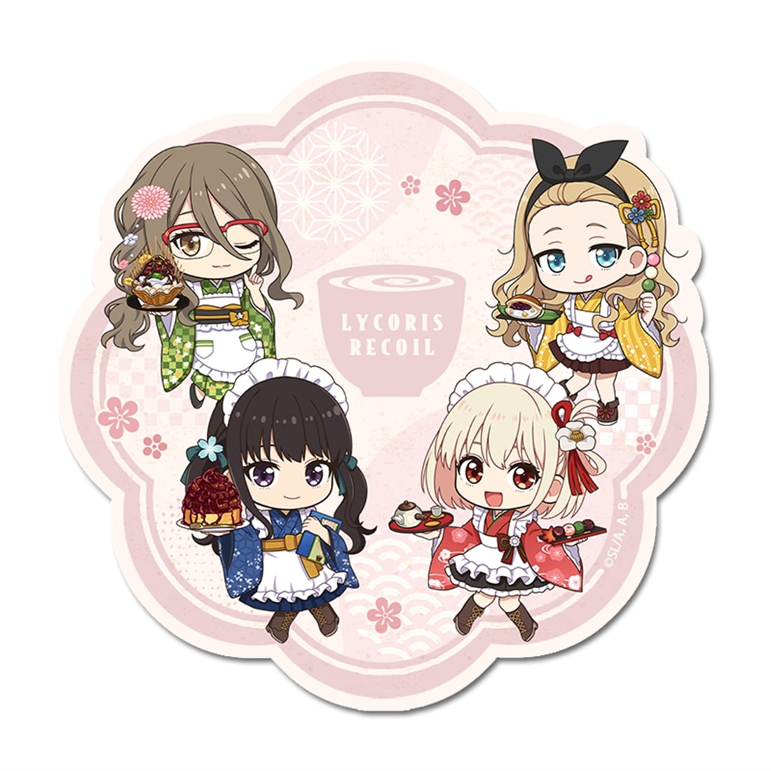 リコリス・リコイル ぷちちょこマグネットステッカー 和メイドver
