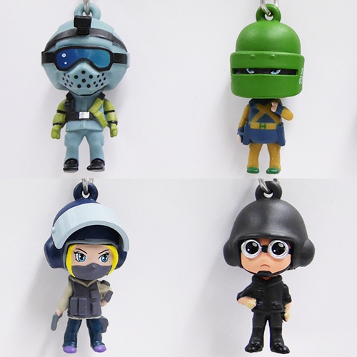 【RAINBOW SIX SIEGEレインボーシックス シージ-】チビフィギュア R6 シージ チビキーホルダー（4体セット）（TACHANKA・THERMITE・FUZE