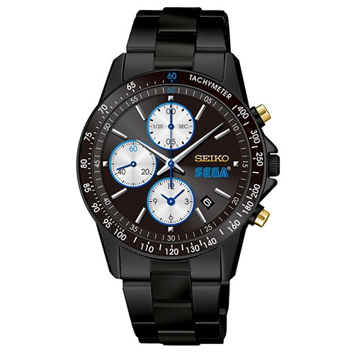 世界400本限定！新品未使用SEIKO SEGA 60th記念クロノグラフ腕時計 SEGA×SEIKO セガ設立60周年アニバーサリー モデル（Black） ※限定本数