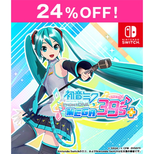 初音ミクProject DIVA 100万本突破記念ピンバッチ 390個限定 初音ミク Project DIVA MEGA39's Switch版【セール】: ゲーム
