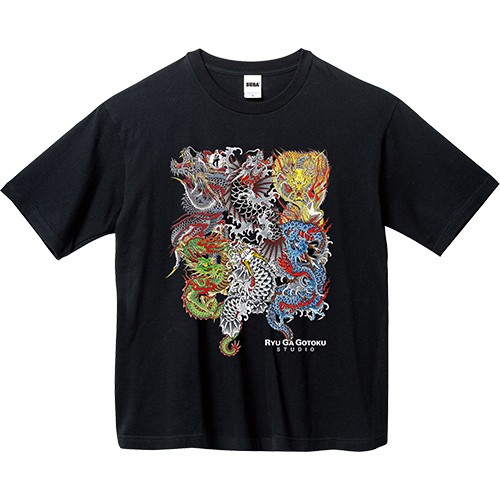 龍が如くスタジオ」龍揃い ビッグシルエットTシャツ Lサイズ(龍揃い
