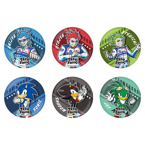 ソニックレーシング クロスワールド』2BRO.×SONIC 缶バッジ