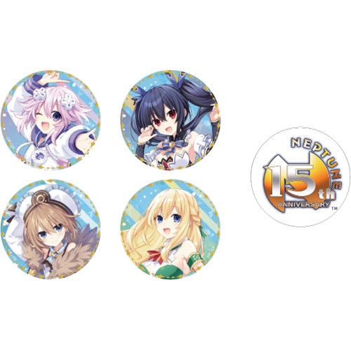 ネプテューヌ　缶バッジ ネプテューヌ15周年サイト ピンズ・ピンバッジ・缶バッジ